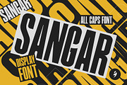 SANGAR - SPORT FONT DISPLAY, a Sans Serif Font by Samtiv Studio (Thumbnail 1 of 4)
