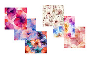 Floral Alcohol Ink Patterns, a Pattern Graphic by Design Market (Thumbnail 3 of 4)