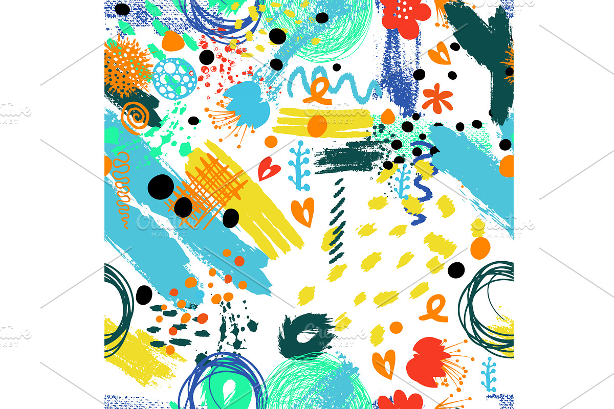 Abstract seamless background with, an Illustration by Nenahliadava Design