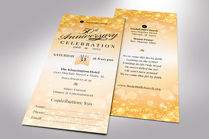 Church Anniversary Ticket Canva