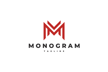 Monogram Letter M MM Logo