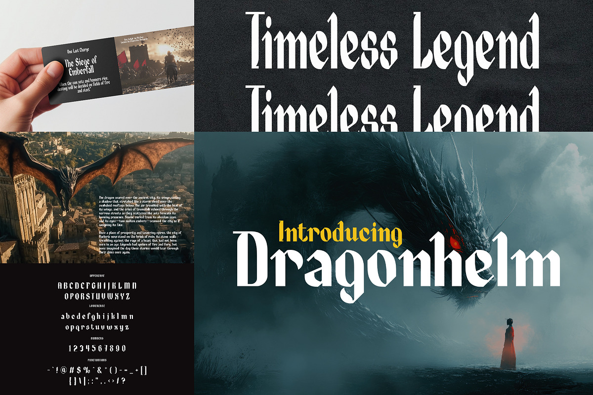 Old English Font Bundle - 25 Fonts!, a Blackletter Font by HipFonts (Photo 10 of 11)