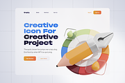 Graphic Design Tools 3D Icon Set, an Object 3D Model by Illustraly Design (Thumbnail 6 of 8)