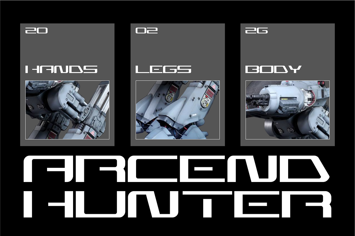 ARCEND - Futuristic Modern, a Sans Serif Font by Vroz Studio (Photo 3 of 7)
