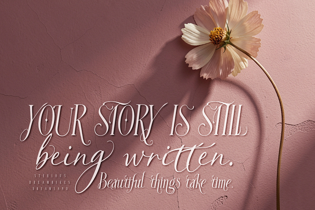 Sterious Dream - Timeless font Trio, a Handwritten Font by HypeWorksCo (Photo 25 of 42)