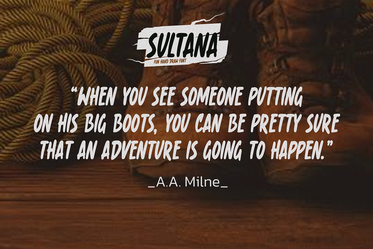 SULTANA - Fun Hand Drawn Font, a Font by Gassstype (Photo 7 of 8)