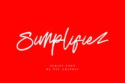 Simplifie - Script Font, a Script Font by NTC Graphic (Thumbnail 1 of 7)