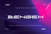 Bengex Modern Techno Font, a Sans Serif Font by alanwarstd (Thumbnail 1 of 5)