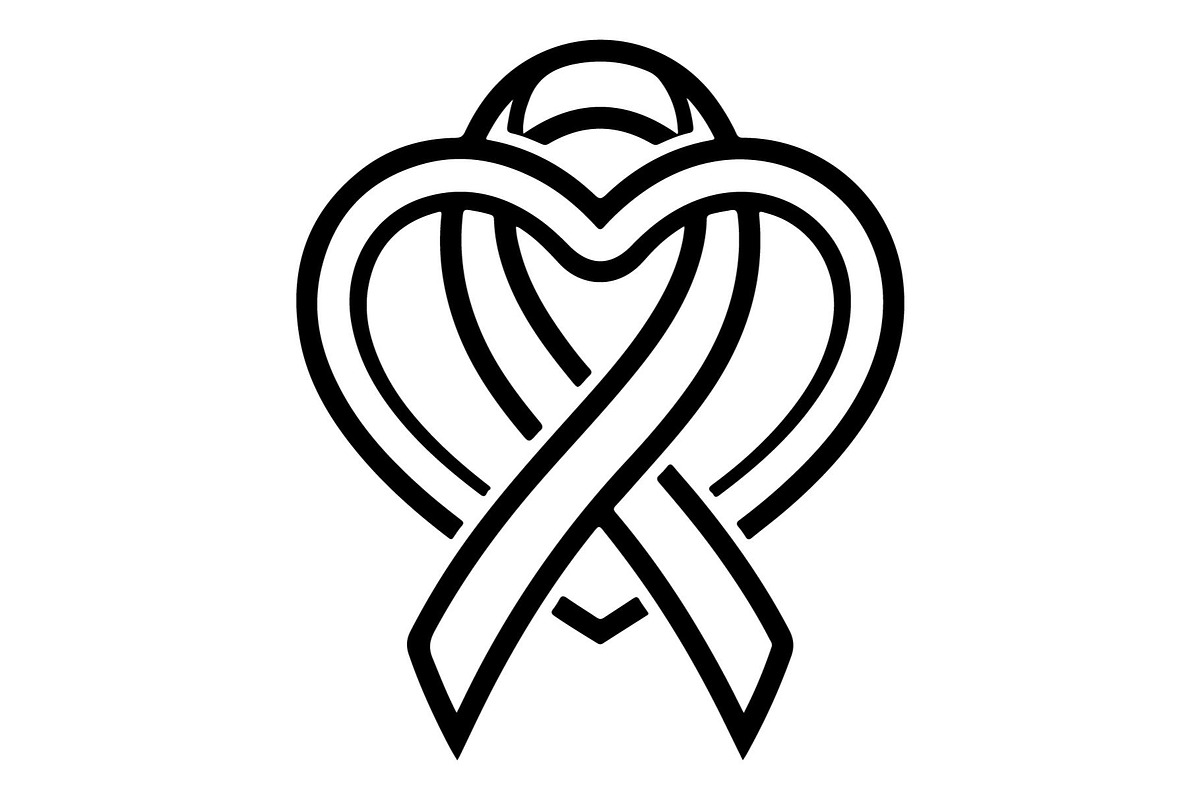 Cancer Awareness Heart Ribbon, an Object Graphic by Gfx_Store (Photo 2 of 16)