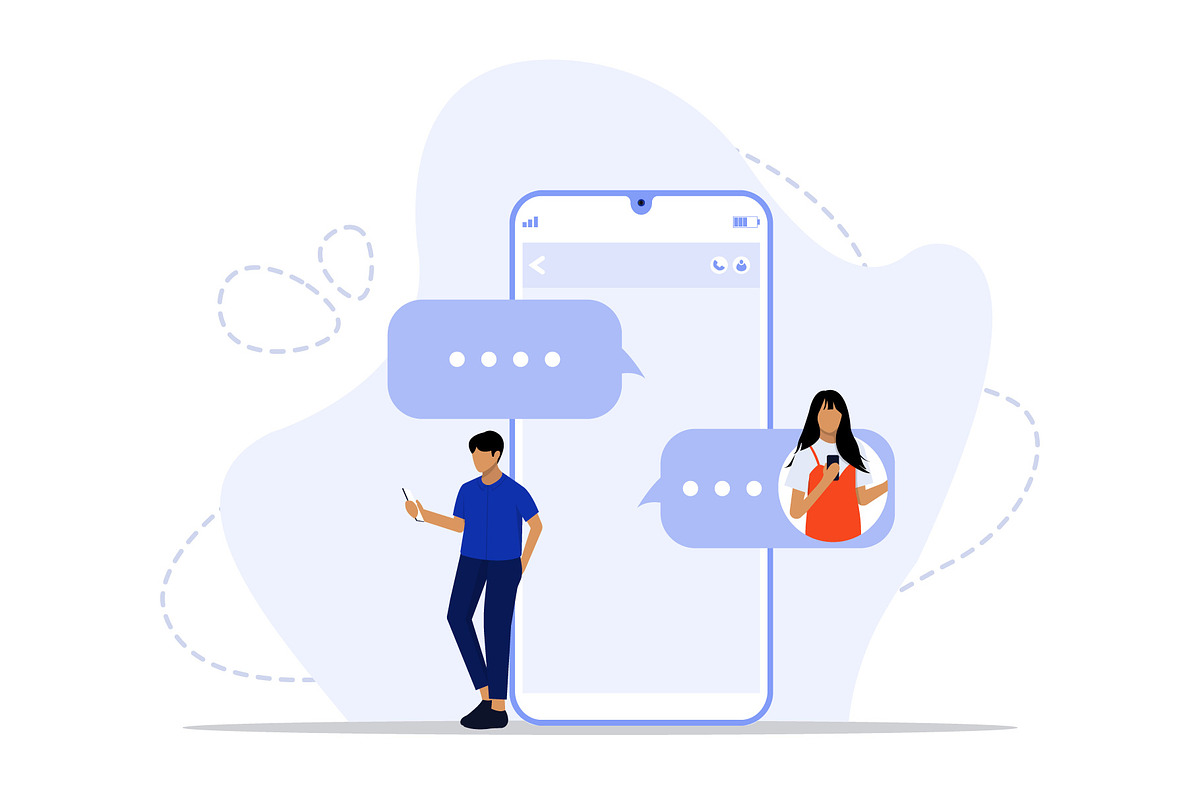 Messages concept illustration, a Technology Illustration by nivector (Photo 5 of 5)