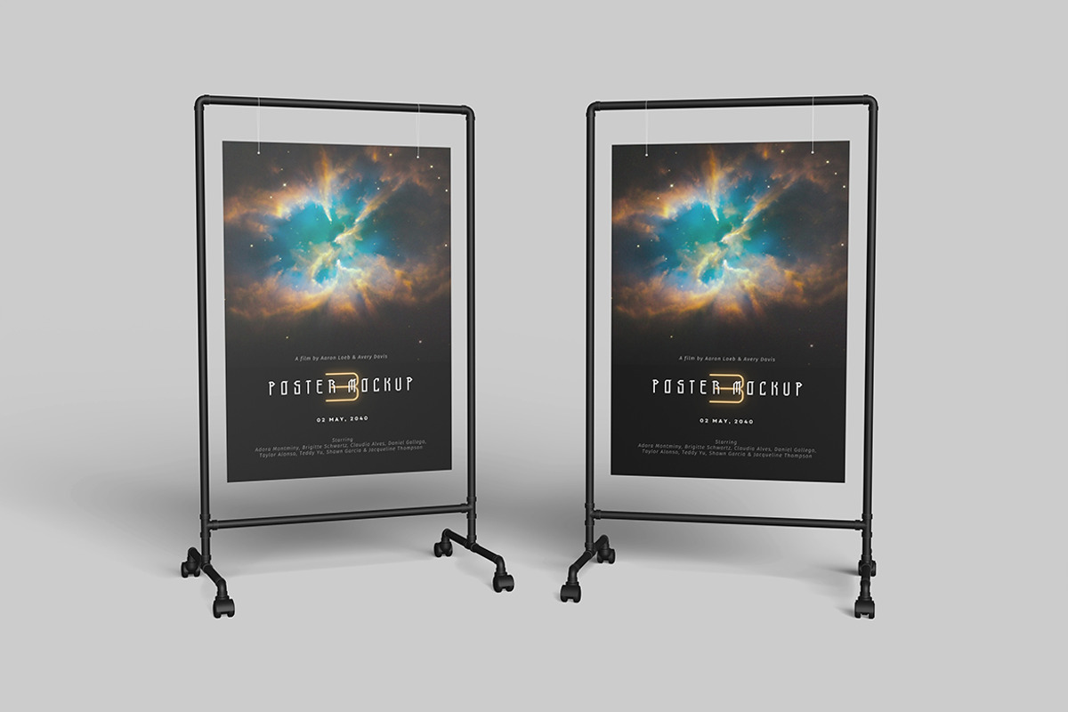 Poster Stand Mockup, a Mockup by DxSLEX (Photo 5 of 5)