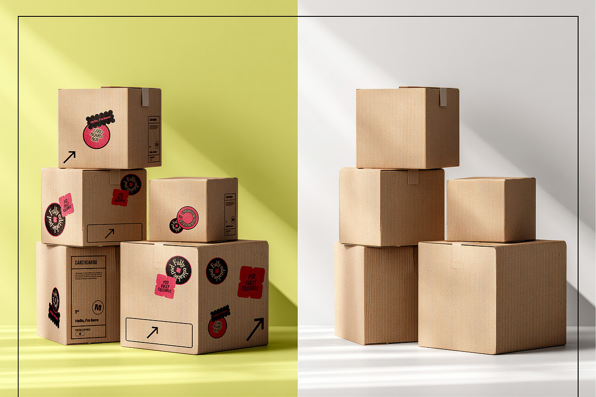 Mailer Box Mockup Set, a Packaging Mockup by Mego-studio (Photo 10 of 10)