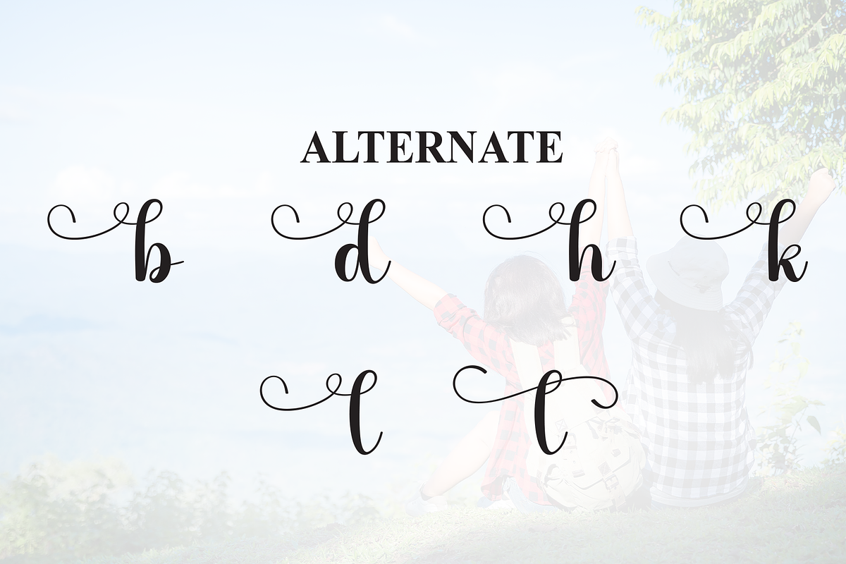 Monday Vacation | Script Font, a Handwritten Font by Scratchones (Photo 8 of 9)