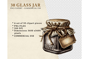 Glass Jar Clipart PNG, an Illustration by Memories By Lea (Thumbnail 7 of 8)