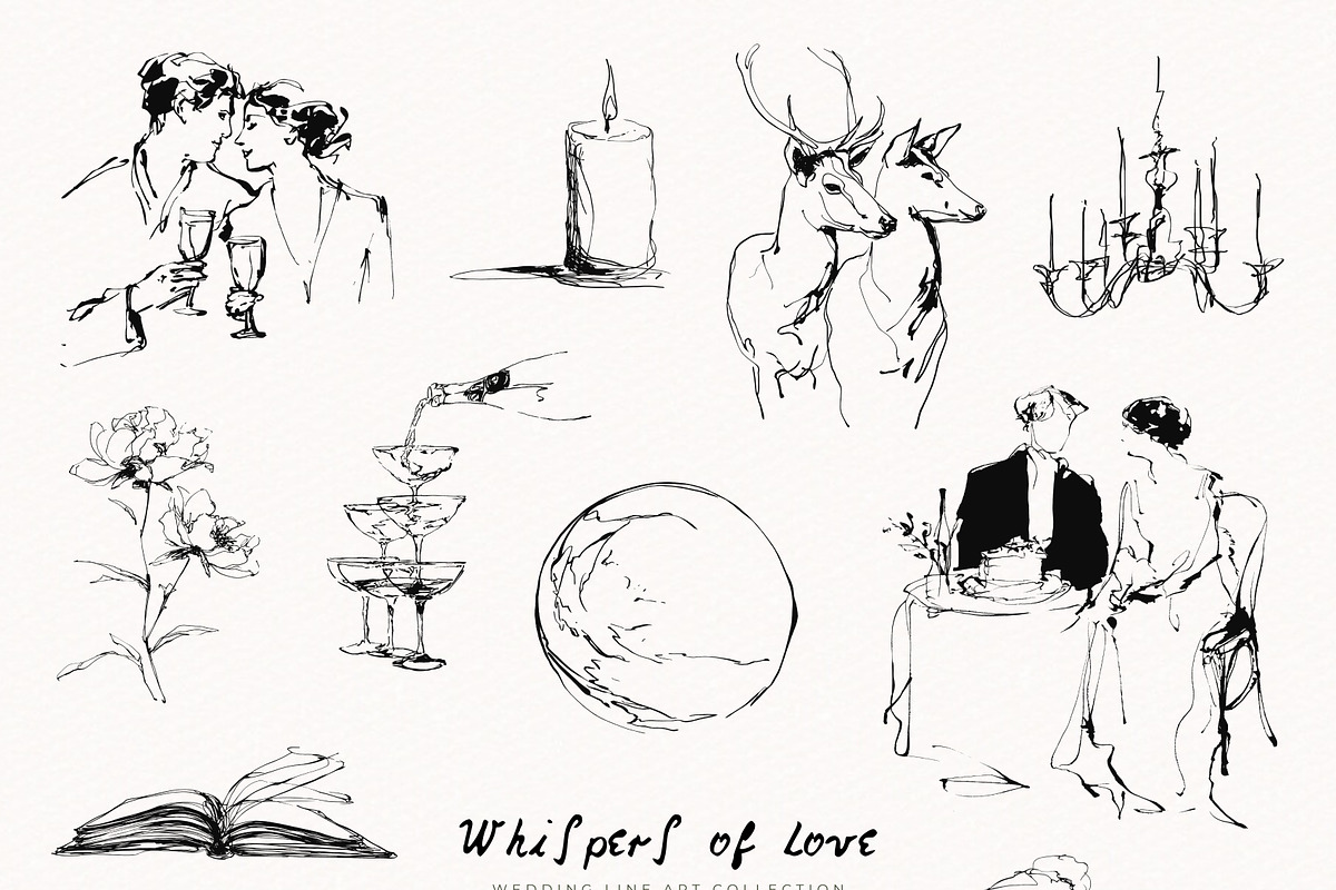 Whispers of Love – Wedding Fine Art, a Decorative Illustration by PeDe Designs (Photo 3 of 13)