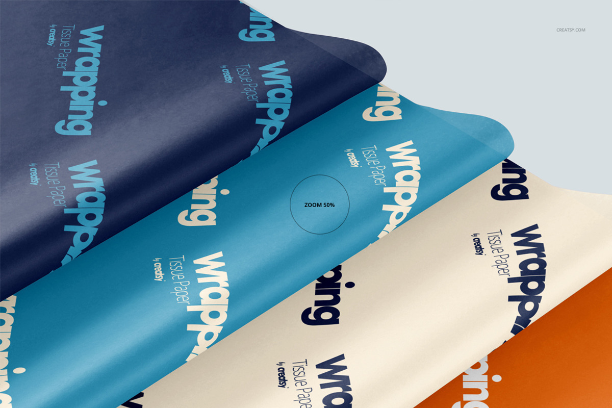 Wrapping Tissue Paper Mockup Set, a Pens & Pencil Mockup by creatsy5 (Photo 49 of 54)