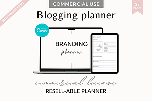 Blog Planner Canva Template Resell