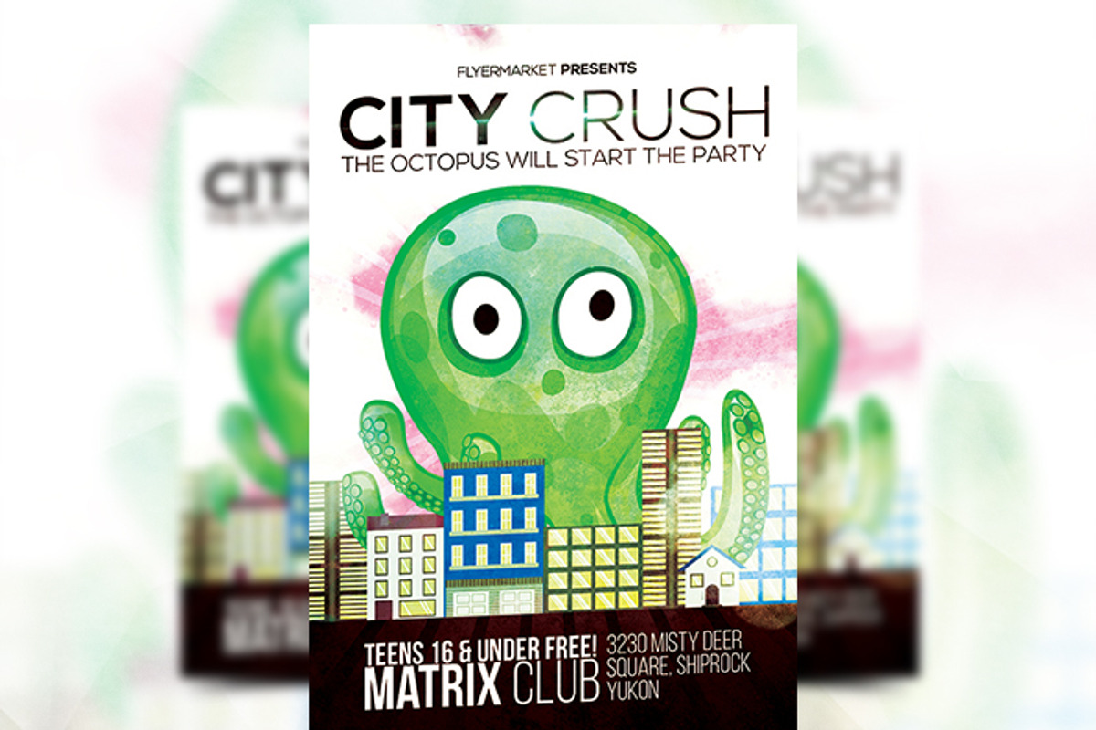 City Crush - Flyer Template, a Flyer Template by Flyermarket (Photo 3 of 3)