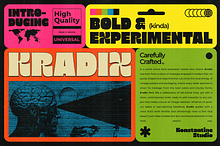 Kradix - Experimental Bold Fonts
