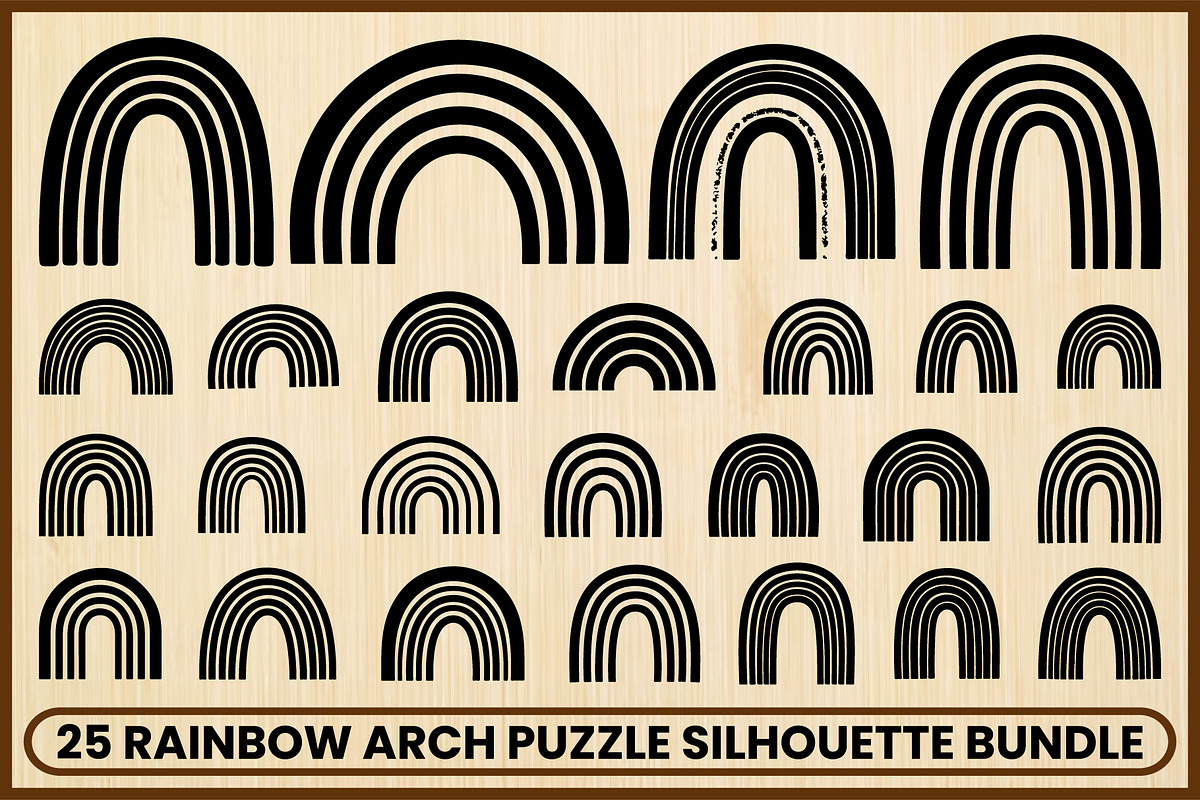 25 Boho Rainbow Arch SVG Bundle, a Decorative Illustration by Artivon (Photo 1 of 4)