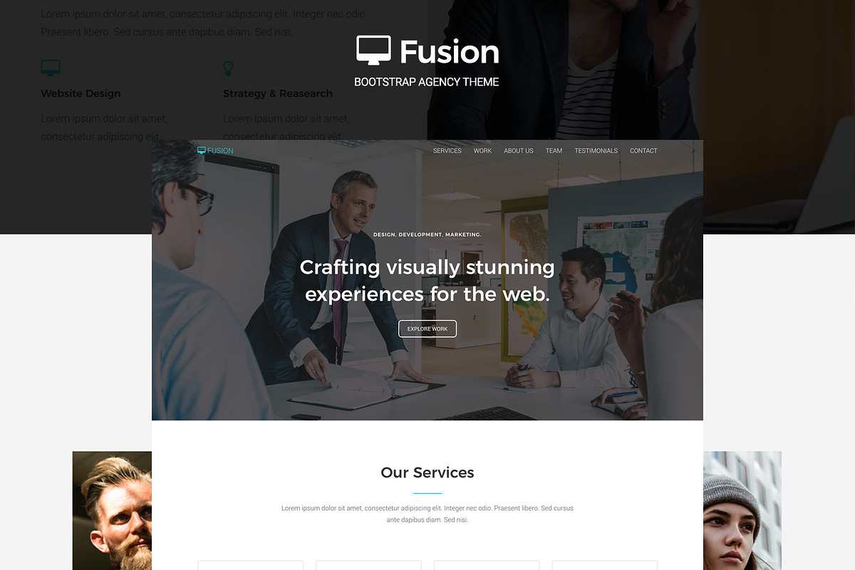 Fusion - Bootstrap Agency Theme, a Bootstrap Template by HH Themes