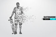 Silhouettes of a skateboarder, a Person Illustration by Matrosovv (Thumbnail 4 of 4)