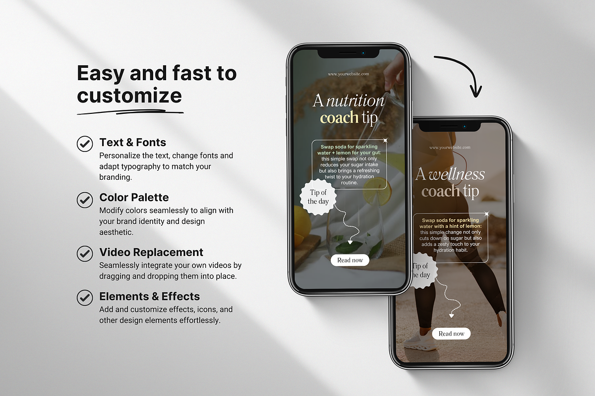 100 Gut Health Reels Templates preview 6
