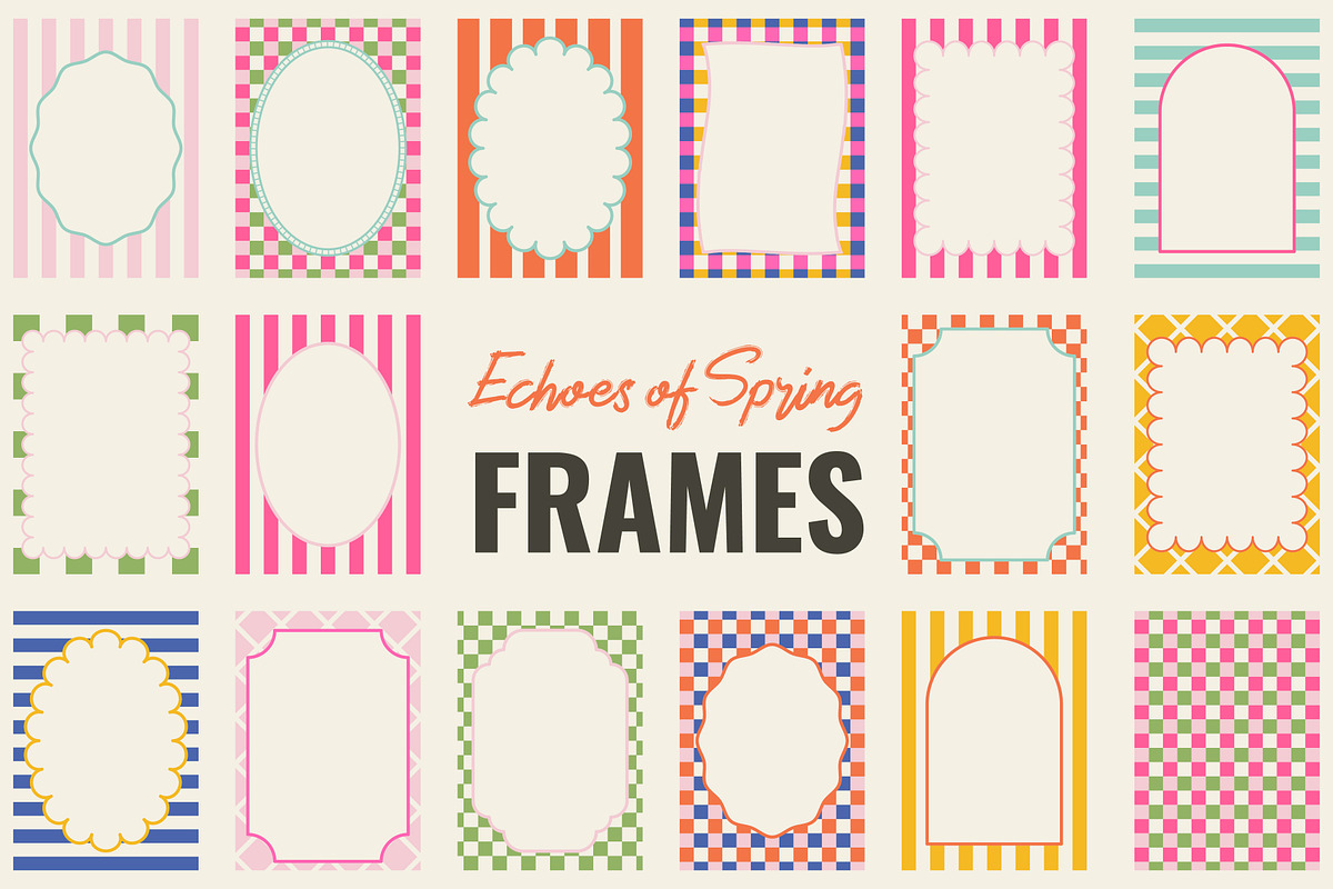 Wavy & Striped Whimsical Frames, an Object Graphic by AnnArt (Photo 1 of 10)