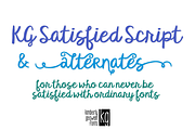 KG Satisfied Script, a Script Font by Kimberly Geswein Fonts (Thumbnail 1 of 4)