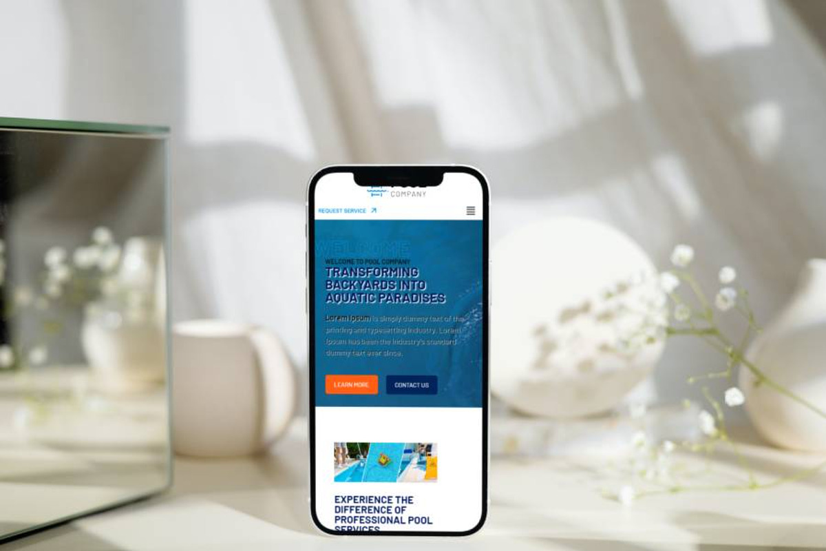 Pool Company WordPress Theme preview 5