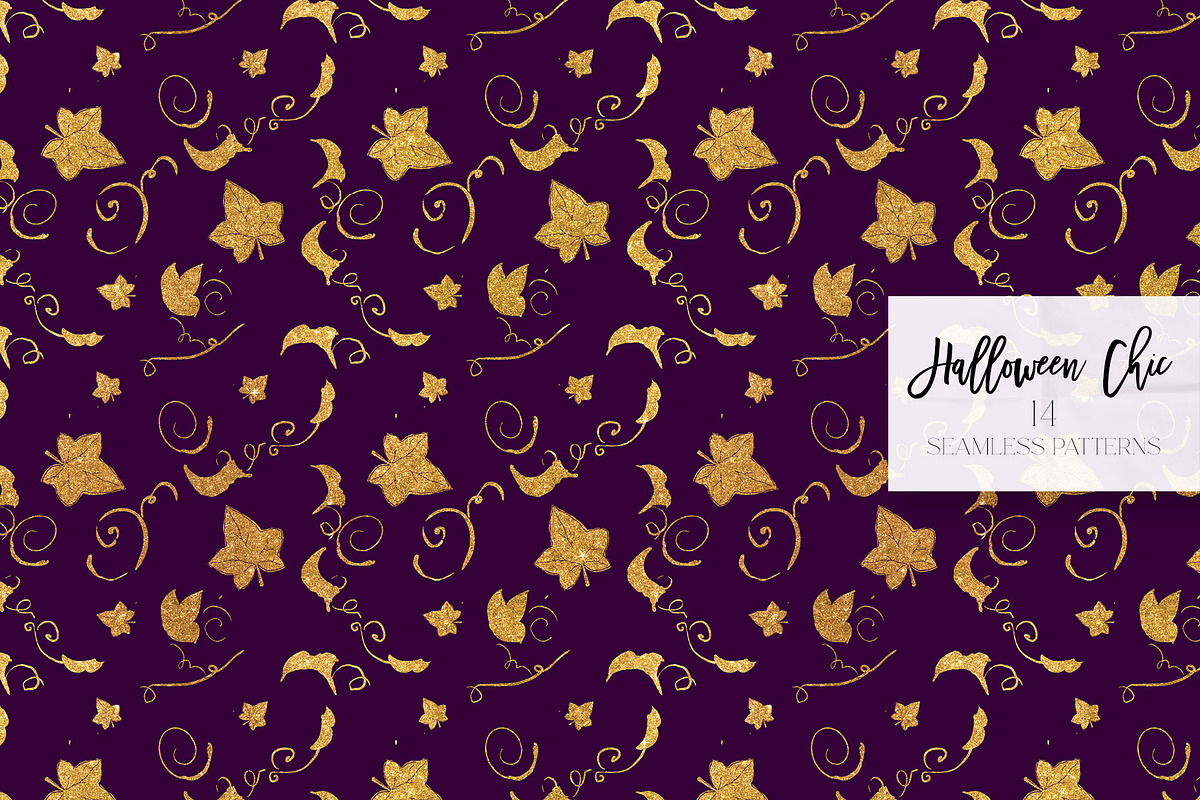 Halloween Fashion Witch Patterns, a Pattern Graphic by KaramfilaS (Photo 7 of 22)