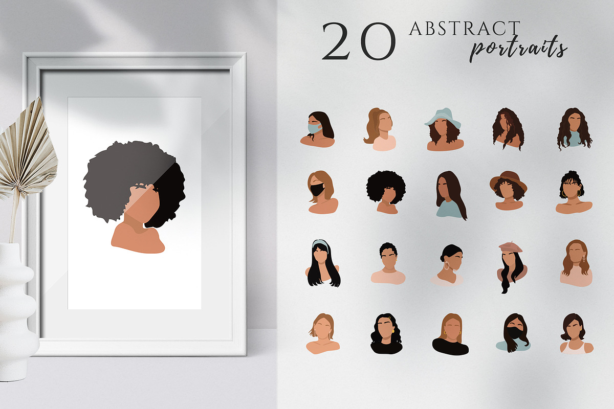 Abstract Women Portraits, an Illustration by Katerine Kolak (Photo 2 of 8)