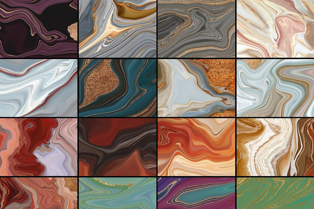 Agate Marble Backgrounds, a Texture Graphic by Kandace Lalo Designs (Photo 3 of 3)