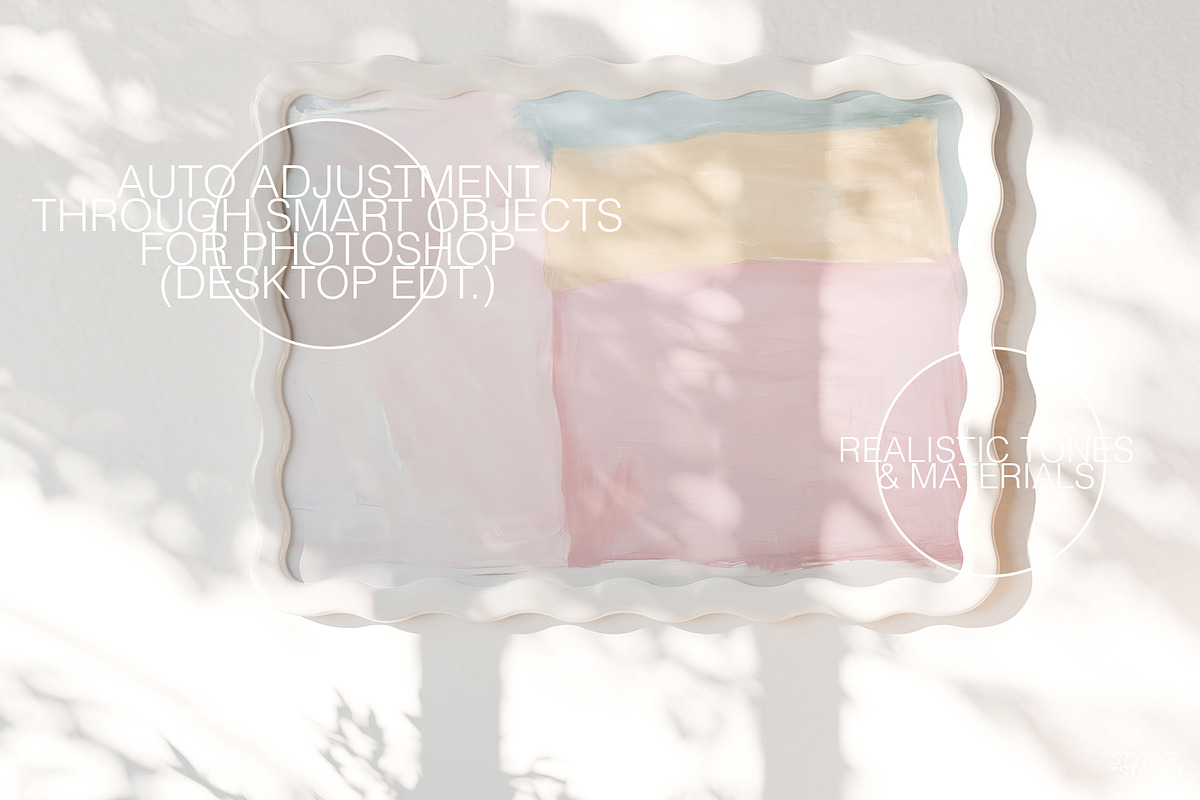 Wavy Frame Mockup | BASIC, a Household Mockup by Stykke Studio (Photo 5 of 9)