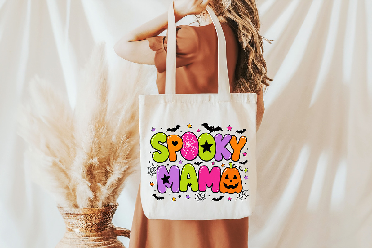 Preppy Spooky Mama Halloween PNG, a Seasonal Illustration by designcity5 (Photo 3 of 4)