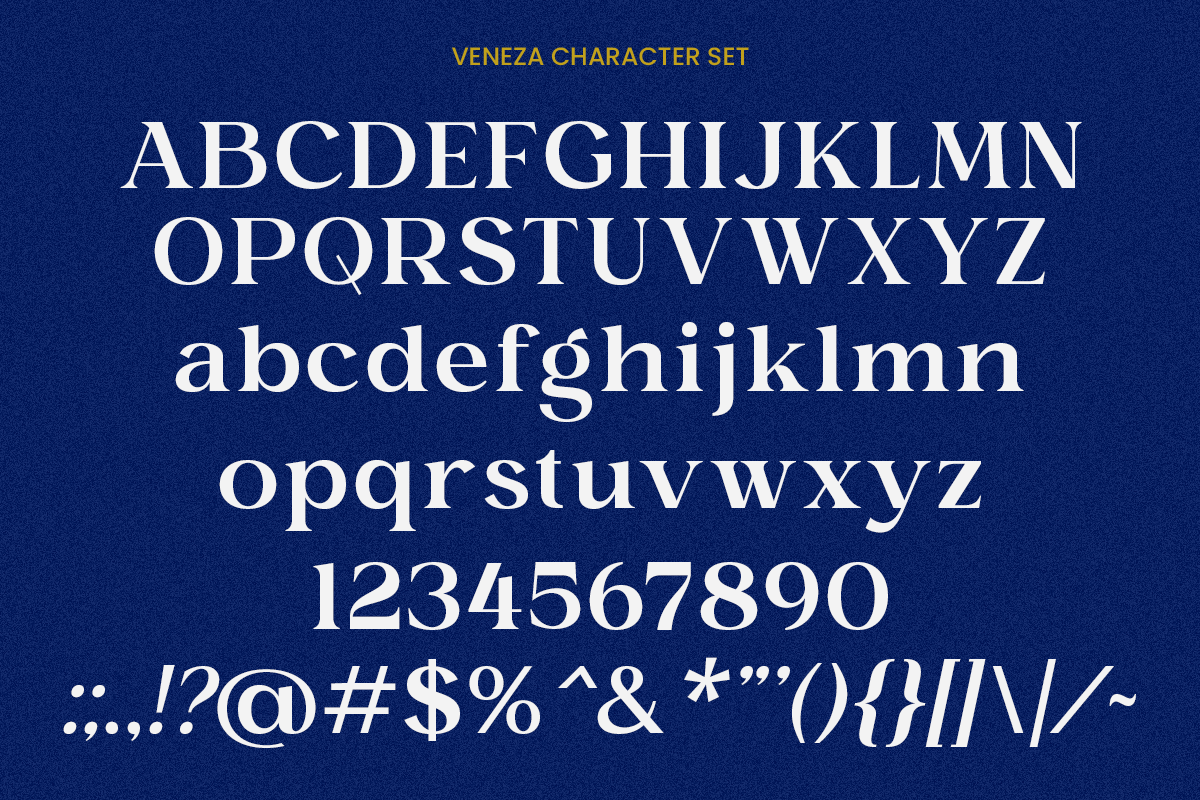 Veneza - Modern Serif Typeface, a Serif Font by RagamKata (Photo 9 of 10)