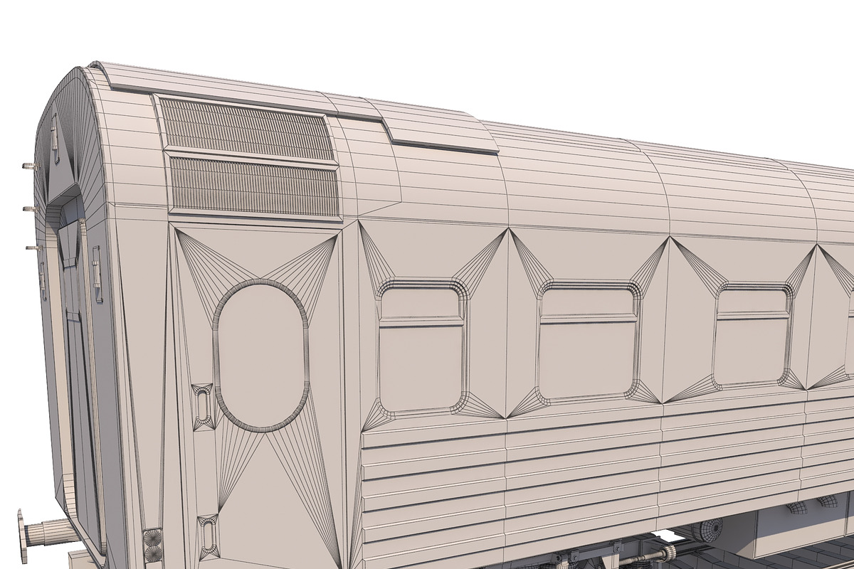 Coach Passenger Wagon Train, a Cars & Vehicle 3D Model by 3D Models by Obshansky (Photo 7 of 11)