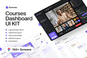 Courses - Courses Dashboard UI KIT, an UI Kit Template by Lumina_ui_ux202