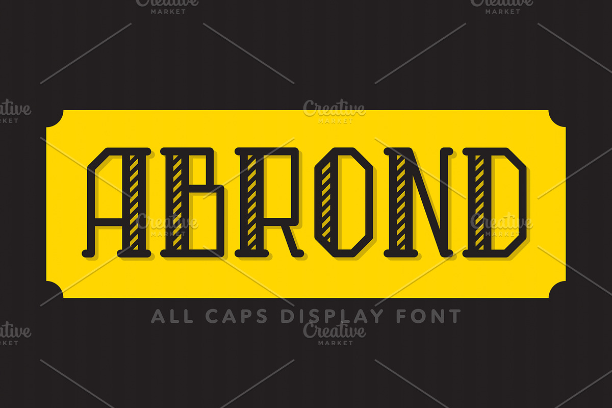 Abrond Typeface, a Serif Font by Scredeck (Photo 1 of 5)