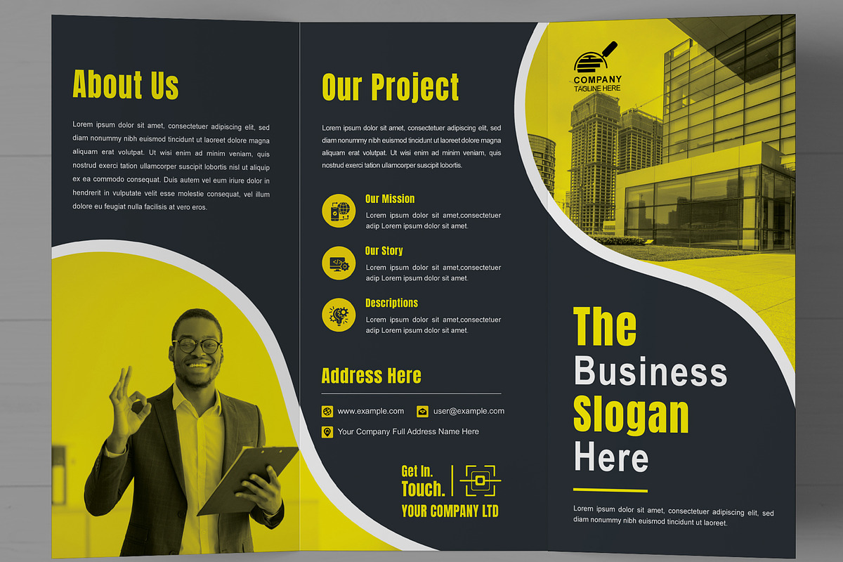 Trifold Brochure Template, a Brochure Template by MightyDesign (Photo 4 of 7)