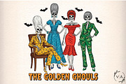 The Golden Ghouls Girls Halloween, an Illustration by Craft Nest (Thumbnail 1 of 7)