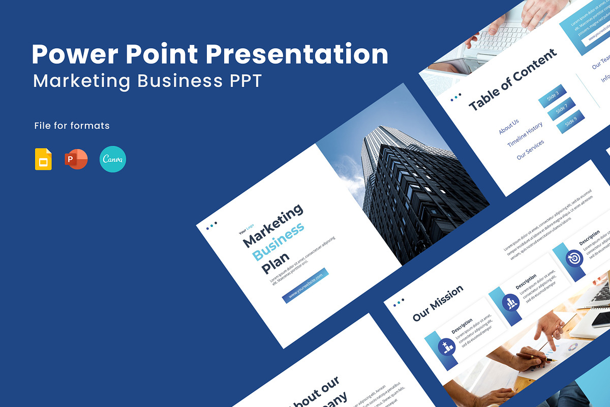 Marketing Business Presentation, a Presentation Template by Recreative (Photo 1 of 6)