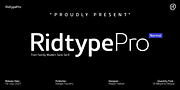 Ridtype Pro, a Sans Serif Font by Ridtype Foundry (Thumbnail 2 of 12)