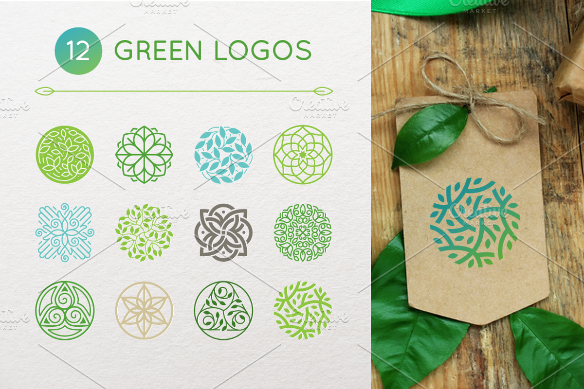 Green logos, a Branding & Logo Template by venimo (Photo 1 of 2)