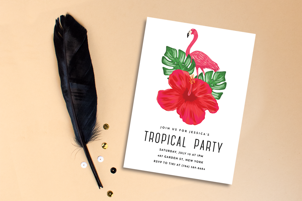 Tropical Party Invites Bundle, an Invitation Template by Pixejoo (Photo 8 of 9)