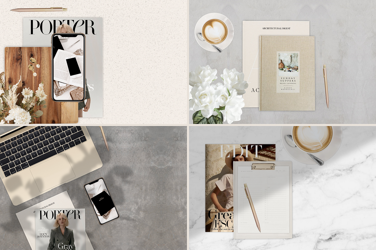 Modern Neutrals Scene Creator Mockup, a Books & Magazine Mockup by Girl Boss Stock (Photo 3 of 10)