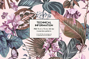 Mariposa. Tropical pattern, a Pattern Graphic by emeraldthue (Thumbnail 5 of 6)