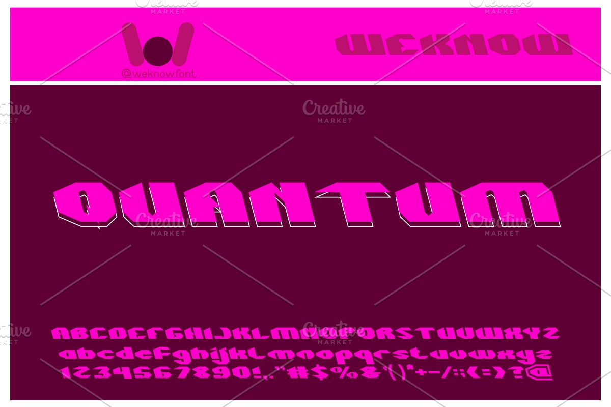 quantum font, a Font by weknow (Photo 3 of 5)