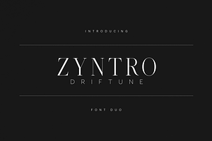 Zyntro & Driftune — Luxury Font Duo, a Serif Font by Only Fonts
