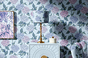 Hydrangea | Vector patterns set, a Pattern Graphic by Tanya Vollar (Thumbnail 8 of 9)